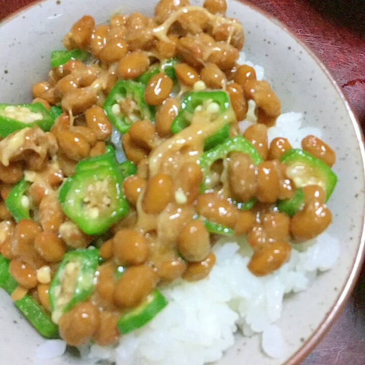 おくら納豆ごはん シンプル和食 レシピ 作り方 By とりあえず乾杯 楽天レシピ